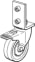 ABB JSM-D9 JSM D9 Castor wheel with locking brake, 75/97. Product Image