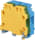 ABB M10/10.PE.N M10/10.PE.N Screw Clamp Terminal Blocks - Ground + neutral - Green-Yellow, Blue Product Image