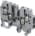 ABB M4/6.4A.N M4/6.4A.N Screw Clamp Terminal Blocks - Feed-through - Blue Product Image