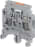 ABB M4/6.SNTS M4/6.SNTS Spring Loaded Screw Clamp Terminal Blocks - Disconnect with blade - with test socket - Grey Product Image
