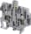 ABB M6/8.STP.RS M6/8.STP.RS Spring Loaded Screw Clamp Terminal Blocks - Disconnect with push-turn knob - with test socket - Grey, Yellow Product Image
