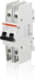 ABB SU202PR-K2 Miniature Circuit Breaker - SU200PR - 2P - K - 2 A Product Image
