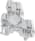 ABB ZS4-D2 ZS4-D2 Screw Clamp Terminal Block - Double Deck - Grey Product Image