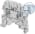 ABB ZS4-SP-T2 ZS4-SP-T2 Screw Clamp Terminal Block - Disconnect with Plug - Grey - with 2 test socket screws DIA 2 mm 0.079 in Product Image