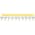 Allen Bradley 1492-CJLJ5-10 Plug-In Center Jumper, 5 mm, 10 Pole, Yellow Product Image