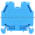 Allen Bradley 1492-W10-B Terminal Block Blue Product Image