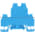 Allen Bradley 1492-WD3-B Terminal Block - Blue Product Image
