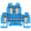 Allen Bradley 1492-WD3-B Terminal Block - Blue Product Image