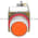 Allen Bradley 800MR-A3D1K Small Round Push Button Unit Flush Head Orange Cap 1 N.C. Product Image