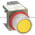 Allen Bradley 800MR-A9A Small Round Push Button Unit, Flush Head Yellow Cap 1 NO-1 NC Product Image