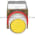 Allen Bradley 800MR-A9B Small Round Push Button Unit, Flush Head Yellow Cap 2 NO-2 NC Product Image