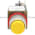 Allen Bradley 800MR-B9AK Small Round Push Button Unit Exteneded Head Yellow Cap 1 N.O. 1 N.C. Product Image
