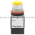 Allen Bradley 800MR-B9B Small Round Push Button Unit Exteneded Head Yellow Cap 2 N.O. 2 N.C. Product Image
