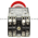 Allen Bradley 800MR-D6BS Small Round Mushroom Push Button Head Unit Red Cap 2 N.O. 2 N.C. Product Image