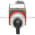 Allen Bradley 800MR-JH4BLAS Small Round Selector Switch Unit 3 Position Spring Return From Left Black Knob 1 N.O. 1 N.C. Product Image
