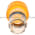 Allen Bradley 800MR-N1A Pilot Light Cap | Amber Product Image