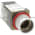 Allen Bradley 800MR-PB16A Small Round Illuminated Push Button Ext. Head Xfmr 120V 60/50Hz Amber Lens Product Image