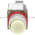 Allen Bradley 800MR-PB16W Smallround Illuminated Push Button Extended Head Xfmr 120V 60/50Hz White Lens Product Image