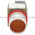 Allen Bradley 800MR-QA24AA Small Round Illuminated Push Button Flush Head Full Voltage 24V Amber 1 N.O. 1 N.C. Product Image
