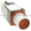 Allen Bradley 800MR-QA24AAK Small Round Illuminated Push Button Flush Head Full Voltage 24V Amber 1 N.O. 1 N.C. Product Image