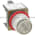 Allen Bradley 800MR-QA24C Small Round Illuminated Push Button Flush Head Full Voltage 24V W/O Lens Product Image