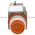 Allen Bradley 800MR-QBL24AAK Small Round Illuminated Push Button Amber Cap Product Image