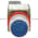Allen Bradley 800MR-QT24B Small Round Push Button Blue Lens Product Image