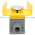 Allen Bradley 800P-S1CG2A Palm Operated Push Button Assembly Product Image