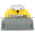 Allen Bradley 800P-S2C2B Palm Operated Push Button Product Image