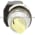 Allen Bradley 800T-16HW5KL8 Illuminated Selector Switch, White Knob Product Image