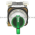 Allen Bradley 800T-24JG17KB7AX Illuminated Selector Switch Type 4, 13 3 Position Maintained Full Voltage 24 Green Knob Lever Product Image