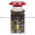 Allen Bradley 800T-FXJQH24RA5 Push Button Type 3,14 2 Position Push-Pull Full V-LED High Visibility Red Jumbo Mushroom Cap Illuminated Product Image