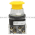 Allen Bradley 800T-FXN9A Push Button, 3 Pos. Non-Illum., Mushrm HD (Push-Pull), Yellow, 1 NO-1 NC Product Image