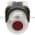 Allen Bradley 800T-FXQH10RD2 Illuminated Push Button Type 4,13 2 Positon Push-Pull Full Voltage LED High Visibility 120V Red Cap 1 N.C. Product Image