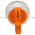 Allen Bradley 800T-N298A Illuminated Knob Lever Amber Product Image