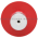 Allen Bradley 800T-N313R Non-Illum. Metal Jumbo Mushroom Cap, Padlocking, Red Product Image