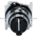Cutler-Hammer 10250T1343 Selector Switch 3-Position Black | Eaton 10250T1343 Product Image