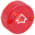 Cutler-Hammer 10250TER Lens Cap Knob Style Red W/Arrow | 10250TER Product Image