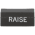 Cutler-Hammer E30KB122 Extended Button Black | " Raise " Product Image