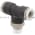 Festo QST-H-1/4-3/8-U-M Push-In T-Fitting Product Image