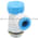 Festo VFOE-LE-T-G14-Q8 One-Way Flow Control Valve Product Image