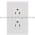 Hubbell GFR15W GFCI Receptacle Product Image