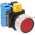 Idec HW4L-M1F10QD-G-12V 22mm Pushbutton Illuminated Product Image