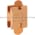 Penn-Union CDT-304-8 Copper H-Tap | Double Tab Press-On Product Image
