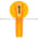 Square D 9001-A24 Amber Lever Knob Product Image