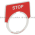 Square D 9001-KN302R Legend Plate Red | Stop Product Image