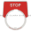 Square D 9001-KN302R Legend Plate Red | Stop Product Image