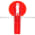 Square D 9001-R24 Red Lever Knob Product Image