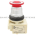 Square D 9001KR8P6R Button-Momentary Contact Push-Pull Illuminated Mushroom Head Product Image