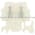 Square D 9080-GM6 Terminal Block White Product Image